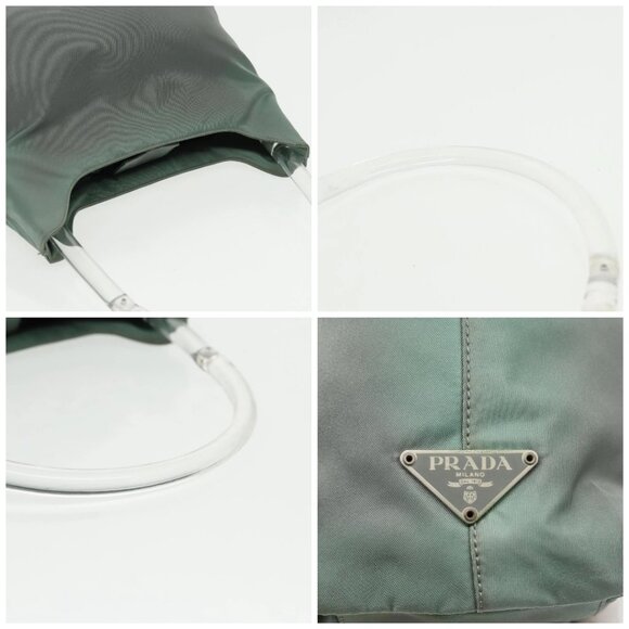PRADA Shoulder Bag Nylon Khaki Auth 103443 - Picture 16 of 16